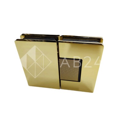 Петля Афина FDP-132.1 стекло-стекло 180°, латунь/золото