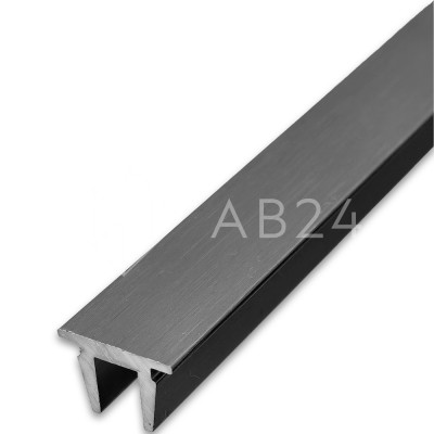 Заглушка верхняя FDPA-500.1, 19х13х2мм, 1 м, для п-образного профиля, алюминий/оружейная сталь