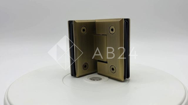 Петля Бета FDP-23 стекло-стекло 90°, нержавейка/бронза