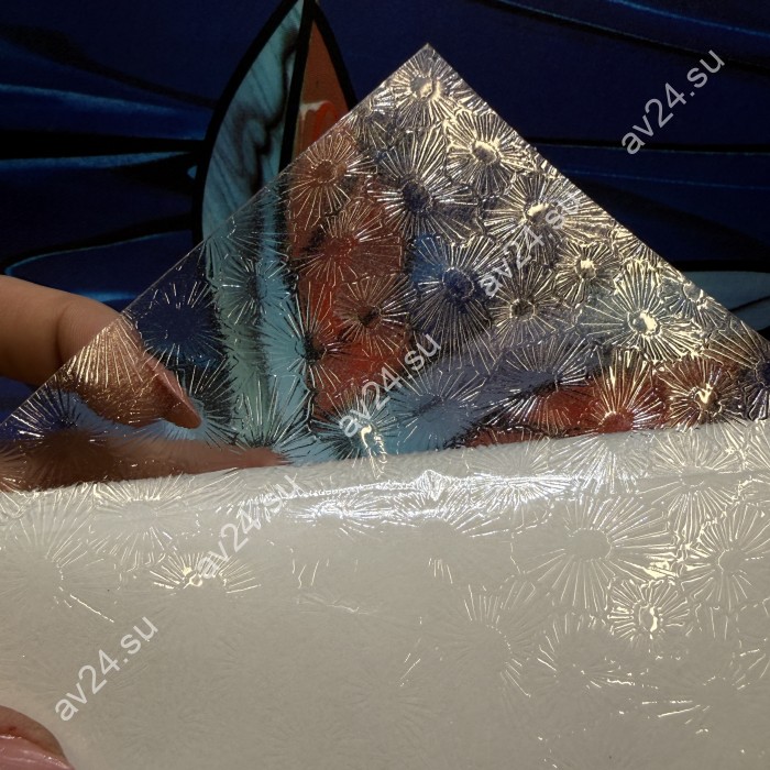 Витражная пленка Decra Glow DG292 с эффектом "подсолнух"