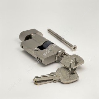 Личинка FMZA-33.1 для замка стеклянной двери FMZ-33.1, ключ/вертушка, латунь/матовый