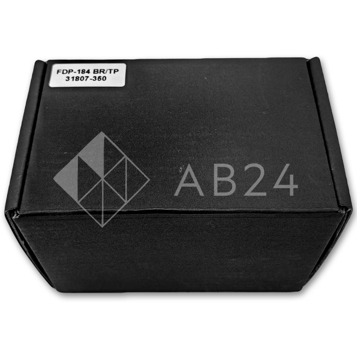 Петля Аврора FDP-184 стекло-стекло 90° с крышками, латунь/золото