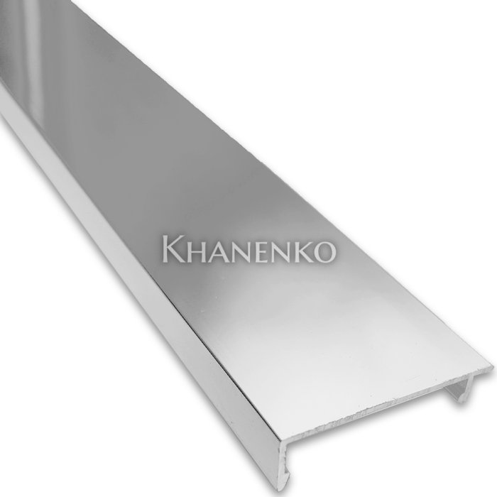 Крышка FKP-442.3 для профиля зажимного FKP-443, алюминий/полированный
