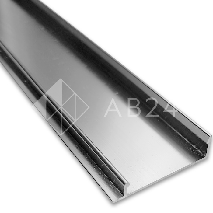 Крышка FKP-442.3 для профиля зажимного FKP-443, алюминий/полированный