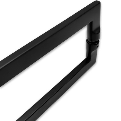 Ручка скоба FDR-703, 10х20х650 мм, нержавейка/черный