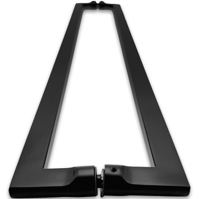 Ручка скоба FDR-703, 10х20х650 мм, нержавейка/черный