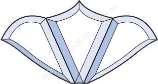 Бевелс AV291 (3 элемента) 182 х 97 мм