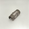 Отвод поворотный FOP-48p.08 с пазом для поручня Ø48.3 мм, нержавейка/матовый