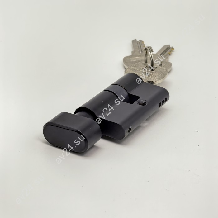 Личинка FMZA-33.1 для замка стеклянной двери FMZ-33.1, ключ/вертушка, латунь/черный