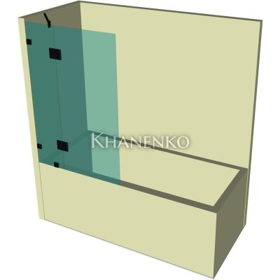 Стеклянная шторка для ванной DK-703K на коннекторах