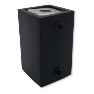 Крепление FDC-60 трубы 15х15 к стене, нержавейка/черный