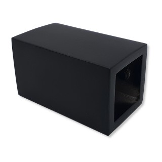 Крепление FDC-60 трубы 15х15 к стене, нержавейка/черный