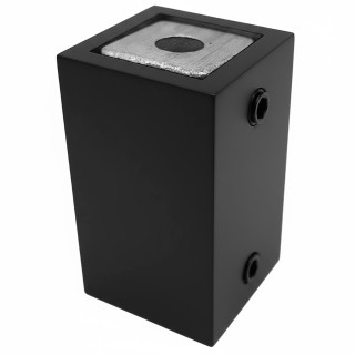 Крепление FDC-60 трубы 15х15 к стене, нержавейка/черный