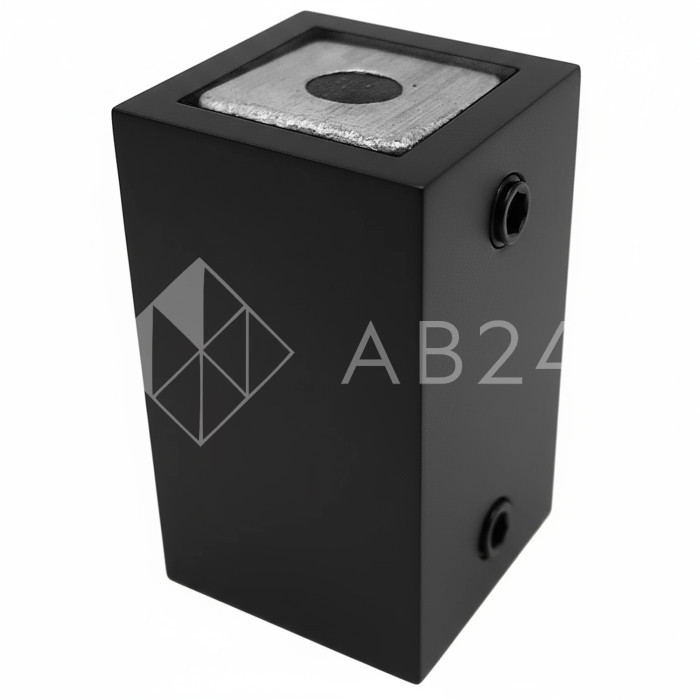 Крепление FDC-60 трубы 15х15 к стене, нержавейка/черный