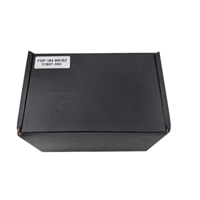 Петля Аврора FDP-184 стекло-стекло 90° с крышками, латунь/бронза