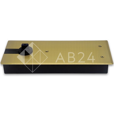 Напольный доводчик FKD-03 для стеклянных дверей, нагрузка от 100 до 120 кг, нержавейка/брашированное золото