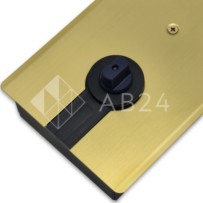 Напольный доводчик FKD-03 для стеклянных дверей, нагрузка от 100 до 120 кг, нержавейка/брашированное золото