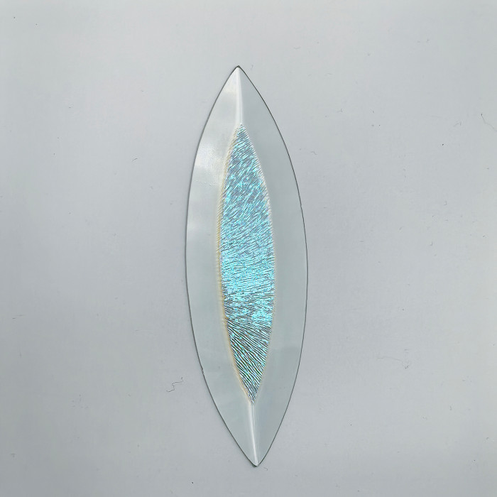 Бевелс AV107 дихроичный 42 х 142 мм, желтая шиншилла