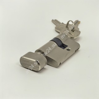 Личинка FMZA-36 для замка стеклянной двери FMZ-36, ключ/вертушка, латунь/матовый