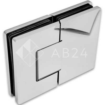 Петля Афина FDP-132 стекло-стекло 180°, латунь/хром