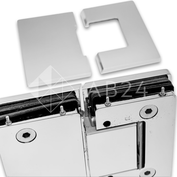 Петля Афина FDP-132 стекло-стекло 180°, латунь/хром