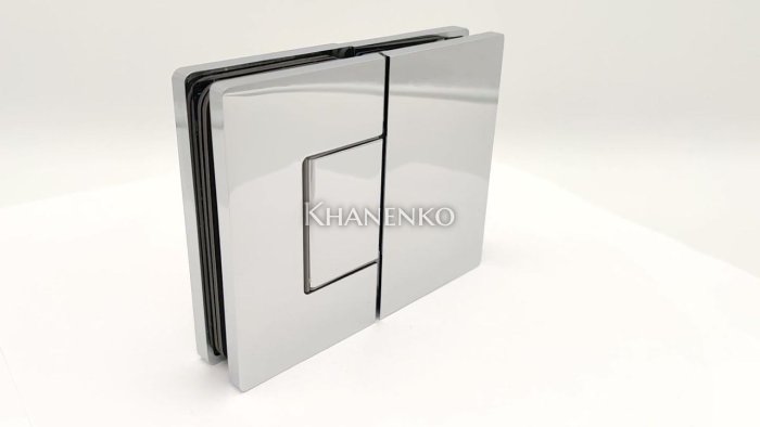 Петля Афина FDP-132 стекло-стекло 180°, латунь/хром