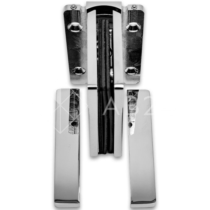 Петля Афина FDP-131 стена-стекло центр. крепление, латунь/хром