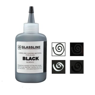 Краска для фьюзинга GlassLine, черный (BLACK) 56 г