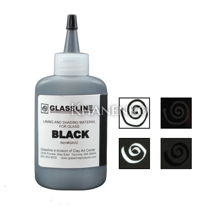 Краска для фьюзинга GlassLine, черный
