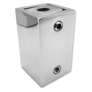 Крепление FDC-60 трубы 15х15 к стене, нержавейка/полированный