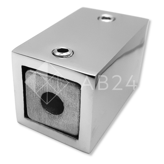 Крепление FDC-60 трубы 15х15 к стене, нержавейка/полированный