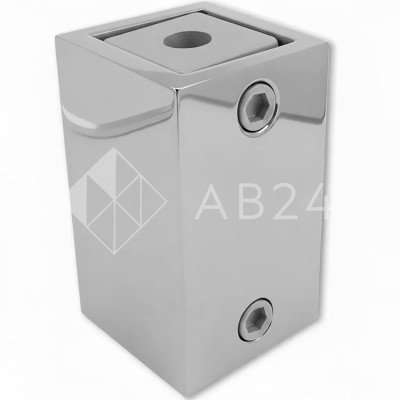 Крепление FDC-60 трубы 15х15 к стене, нержавейка/полированный