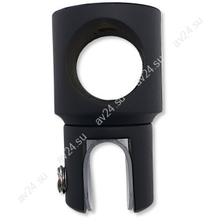 Держатель стекла FDC-11 трубы 19 сквозной 0°-360°, цинк/черный