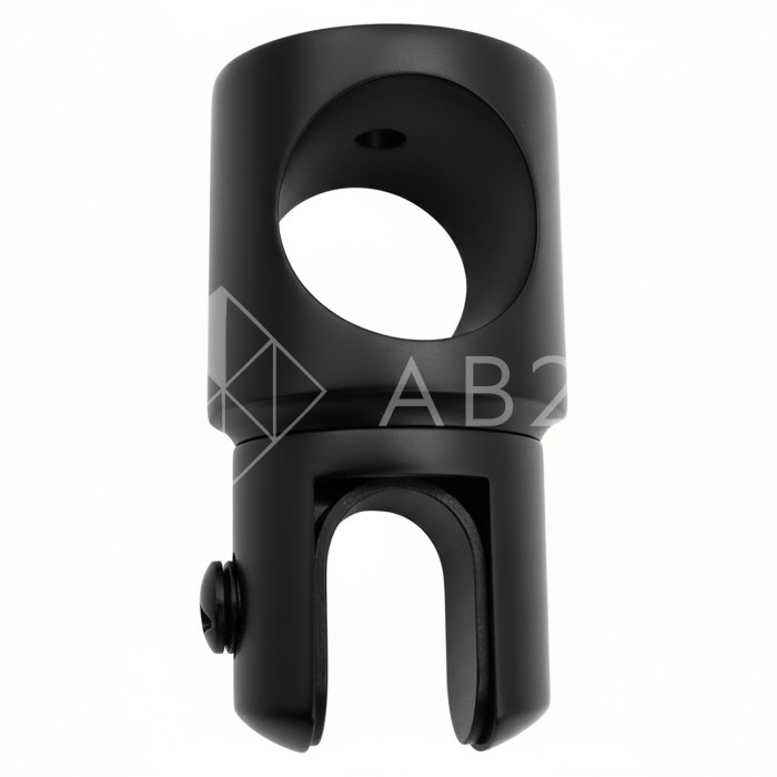 Держатель стекла FDC-11 трубы 19 сквозной 0°-360°, цинк/черный