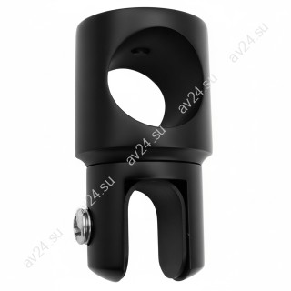 Держатель стекла FDC-11 трубы 19 сквозной 0°-360°, цинк/черный