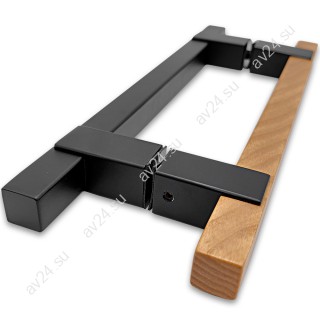 Ручка для сауны FDR-171, 20х220х320 мм, нержавейка/дерево/черный