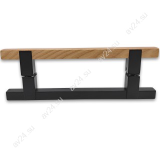 Ручка для сауны FDR-171, 20х220х320 мм, нержавейка/дерево/черный