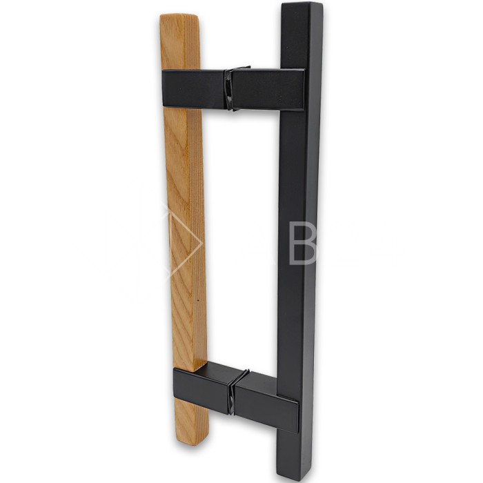 Ручка для сауны FDR-171, 20х220х320 мм, нержавейка/дерево/черный