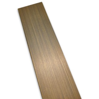 Профиль для стекла FDPA-53.3, 20х10,5х1, длина 3 м, нержавейка/бронза