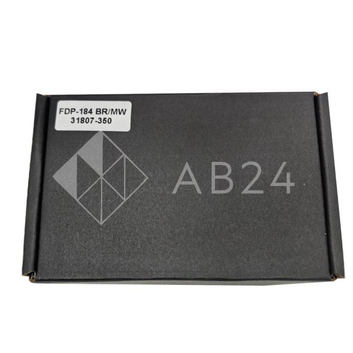 Петля Аврора FDP-184 стекло-стекло 90° с крышками, латунь/белый