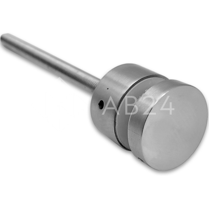 Стеклодержатель FKK-45, 10х20 мм Ø40 мм М10x1.5 для стекла, нержавейка/матовый