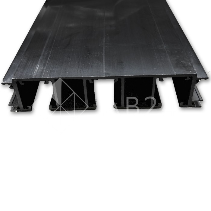 Трек FDS-183.3 для раздвижной системы FDS-18 для трех дверей длина 3 м, алюминий/черный