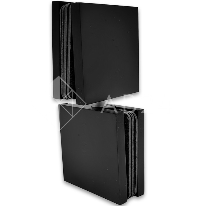 Коннектор для стекла Пегас FDK-102, стекло-стекло поворотный 90x45 мм, латунь/черный