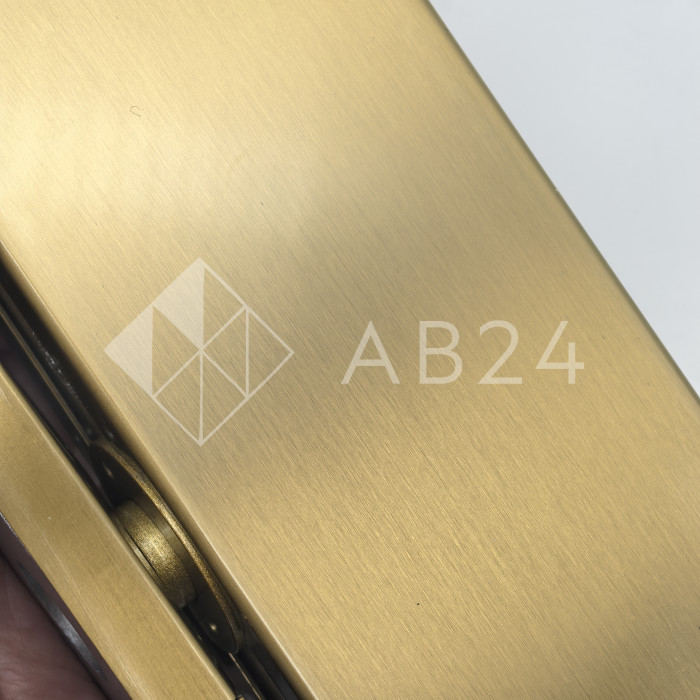 Петля с доводчиком FKD-04 нагрузка от 60 до 85 кг, нержавейка/брашированное золото