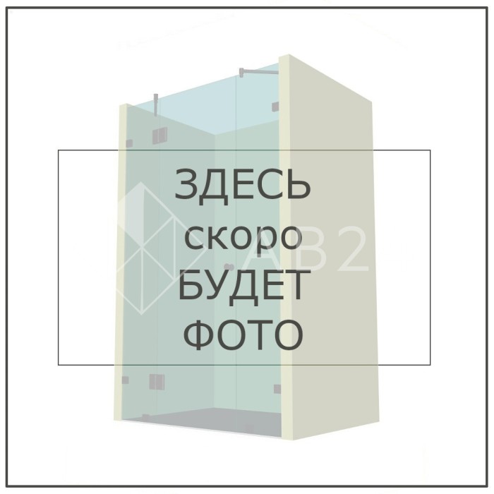FDK-5R SUS304/MW: Угловой стабилизатор Диор стена-стекло 90˚ правый, нержавейка/белый