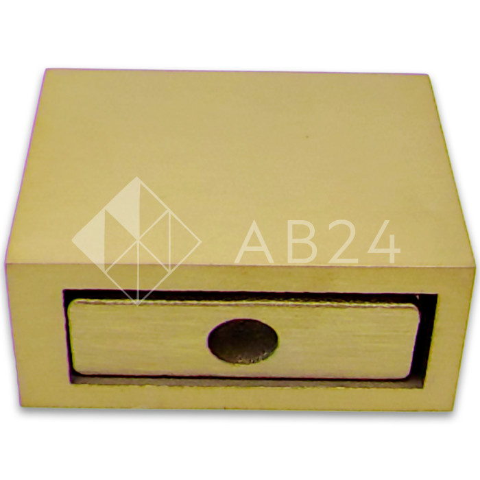 Крепление FDC-30 трубы 30х10 к стене, нержавейка/брашированное золото (светлее)