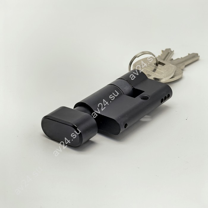 Личинка FMZA-36 для замка стеклянной двери FMZ-36, ключ/вертушка, латунь/черный