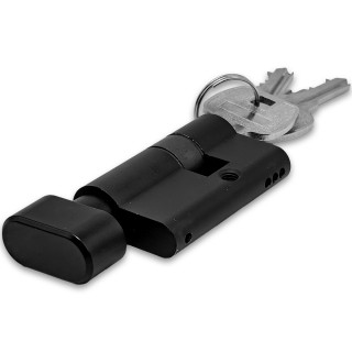 Личинка FMZA-36 для замка стеклянной двери FMZ-36, ключ/вертушка, латунь/черный