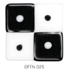Фьюзинг квадрат DFTN 025 черно-белого цвета, 6 см