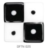 Фьюзинг квадрат DFTN 025 черно-белого цвета, 6 см